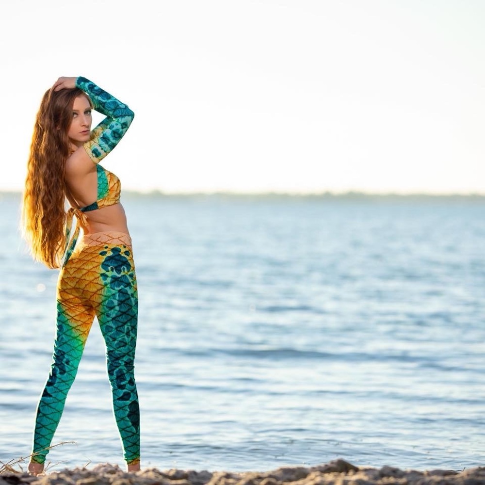Mermaid Scale Print legging